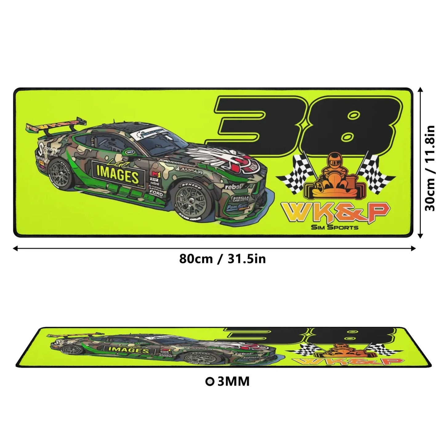 Custom Sim Racing Oversized Mouse Pad