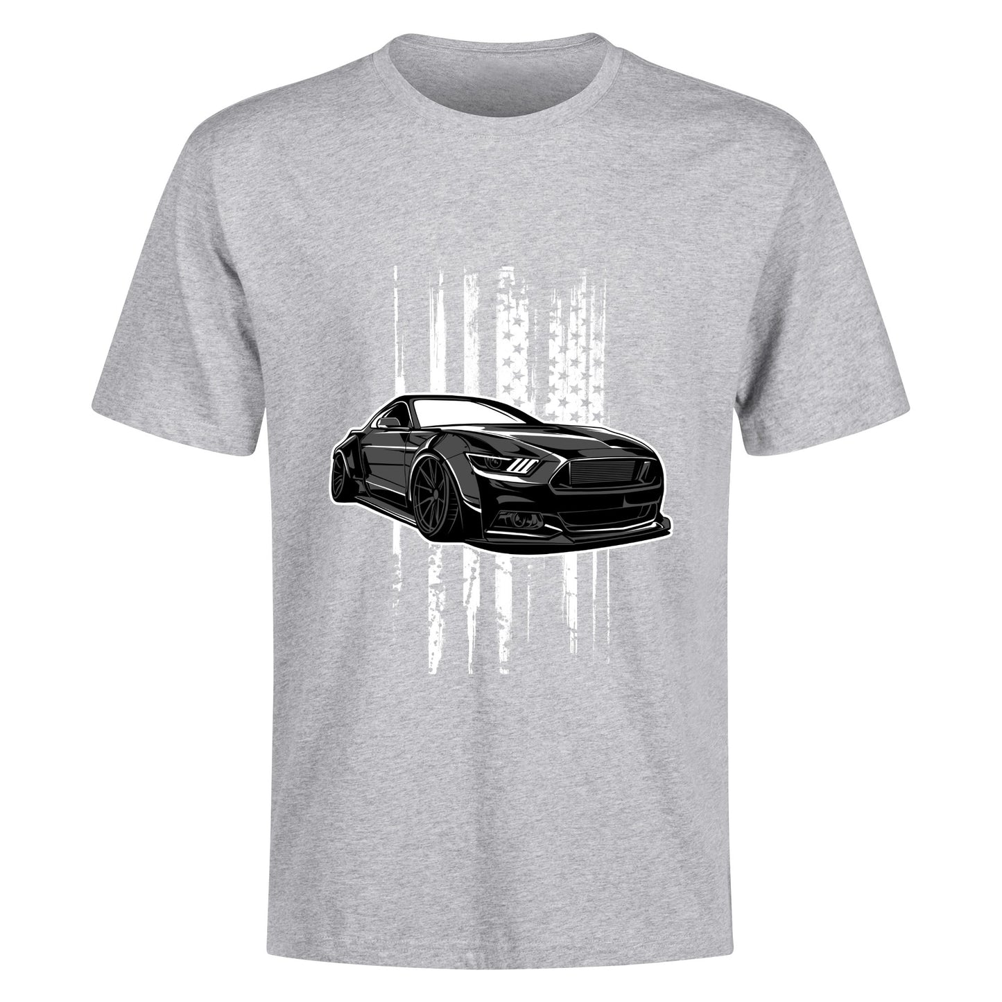 Mustang Flag Cotton Short Sleeve Shirt - Perfect Gift & Everyday Comfort Wear