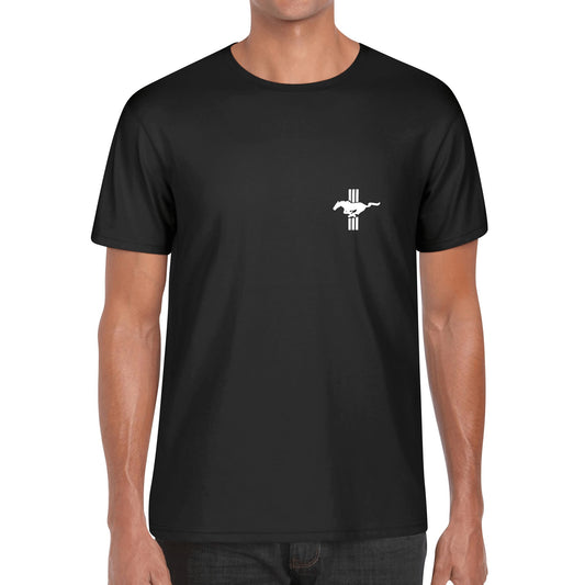 Mustang GT350 Spec Printed Short Sleeve Cotton T-Shirt for Men - Work or Play