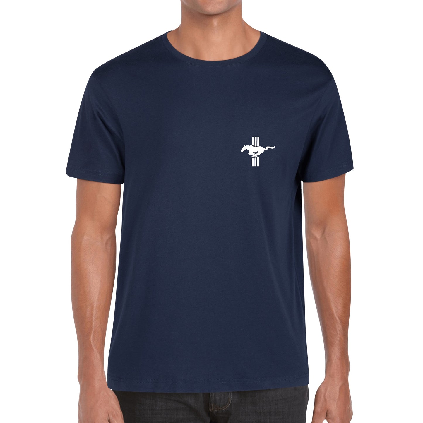 Mustang GT350 Spec Printed Short Sleeve Cotton T-Shirt for Men - Work or Play